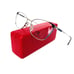 New CAROLINA HERRERA Frames Metal Cat Eye Silver Blue VHE165K 523 53 16 140