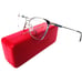 New CAROLINA HERRERA Frames Metal Cat Eye Silver Blue VHE165K 523 53 16 140