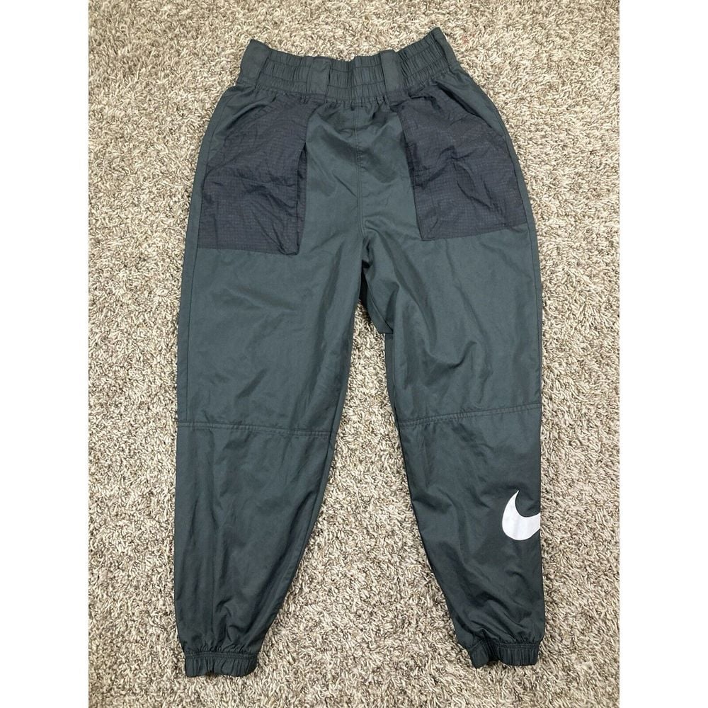 Nike Pants Womens Small Black Lightweight Ripstop Swoosh Woven Track