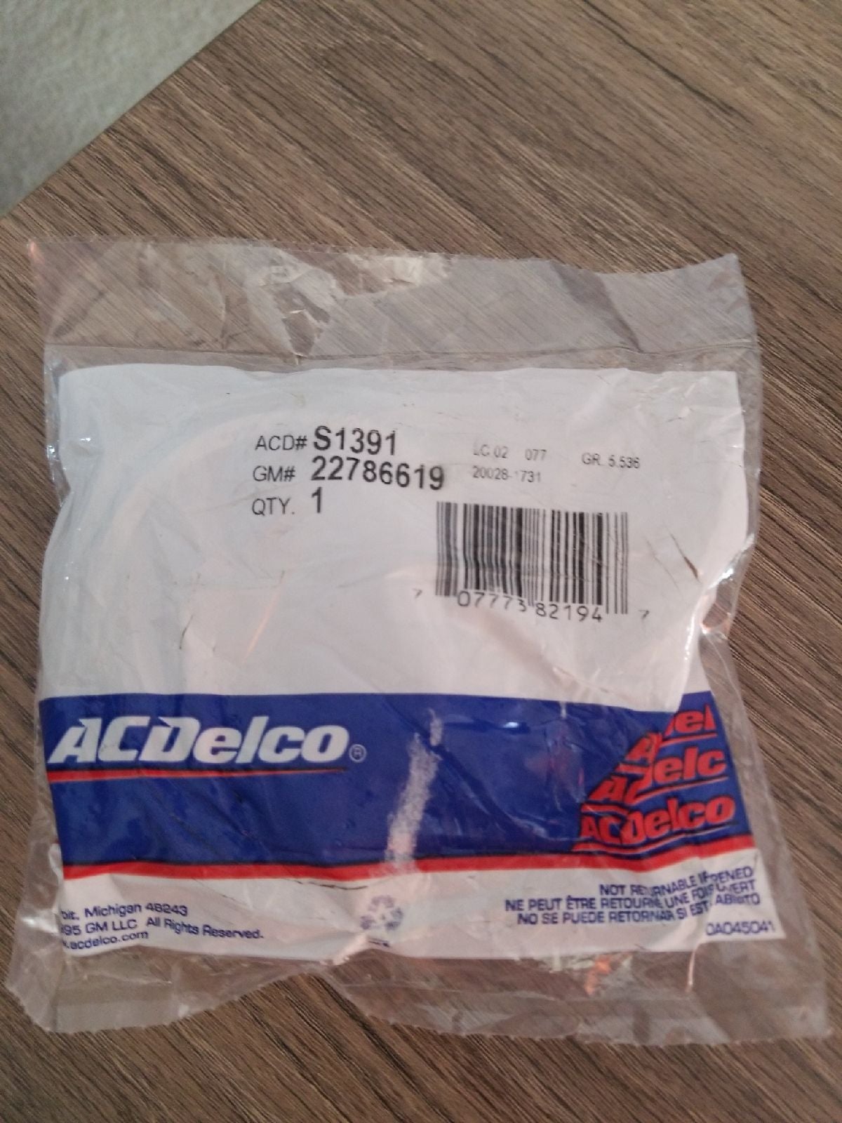 ACDelco rear differential bearing