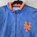 Vintage New York Mets Starter Jacket Mens Sz Medium Full Zip Nylon Wind Breaker