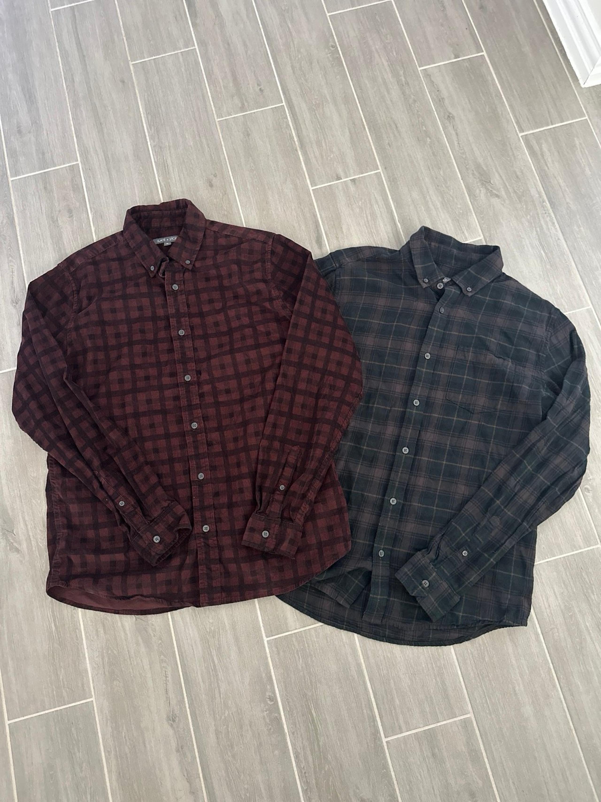 Men’s Flannels Bundle Of 3 Size Medium