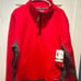 Canada Weather Gear 1/3 zip pullover; red and gray; size large