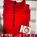 Canada Weather Gear 1/3 zip pullover; red and gray; size large