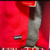 Canada Weather Gear 1/3 zip pullover; red and gray; size large