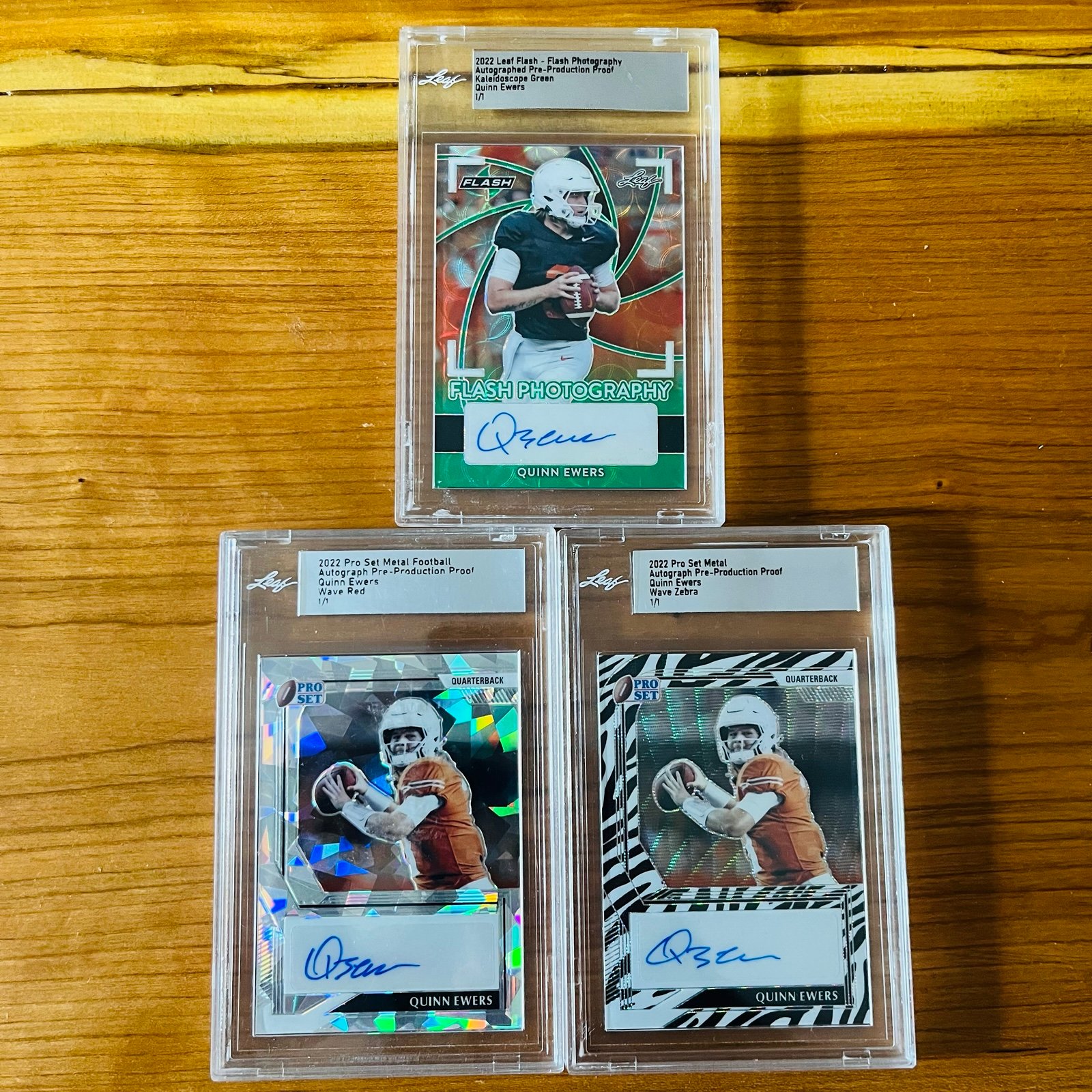 QUINN EWERS 2022 Leaf Prizm Auto Autograph Proof Rookie RC 1/1 Lot x3