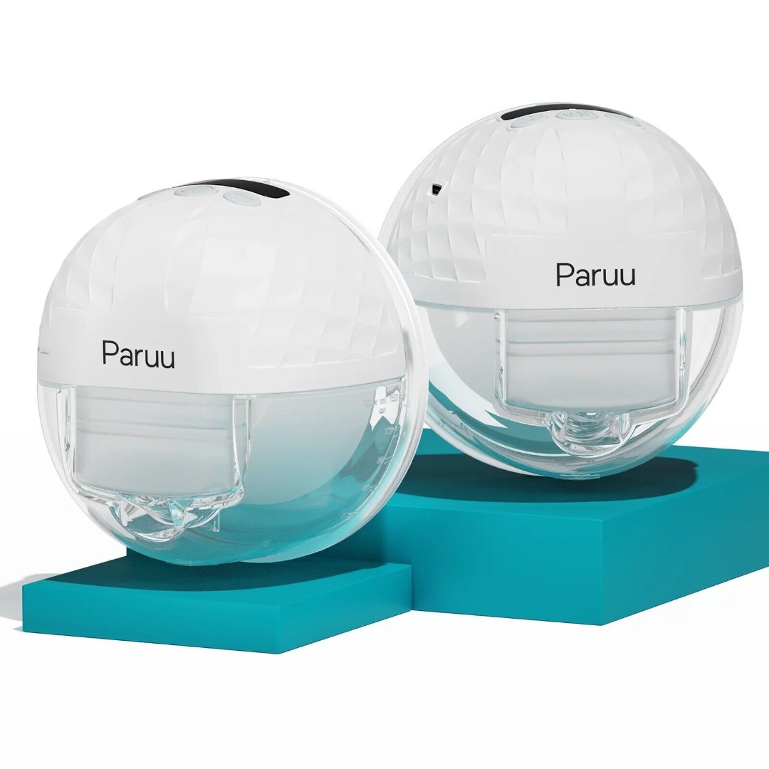 Paruu P10 Hands-Free Breast Pump Wearable, 338mmHg Strong Suction, Low Noise, 4