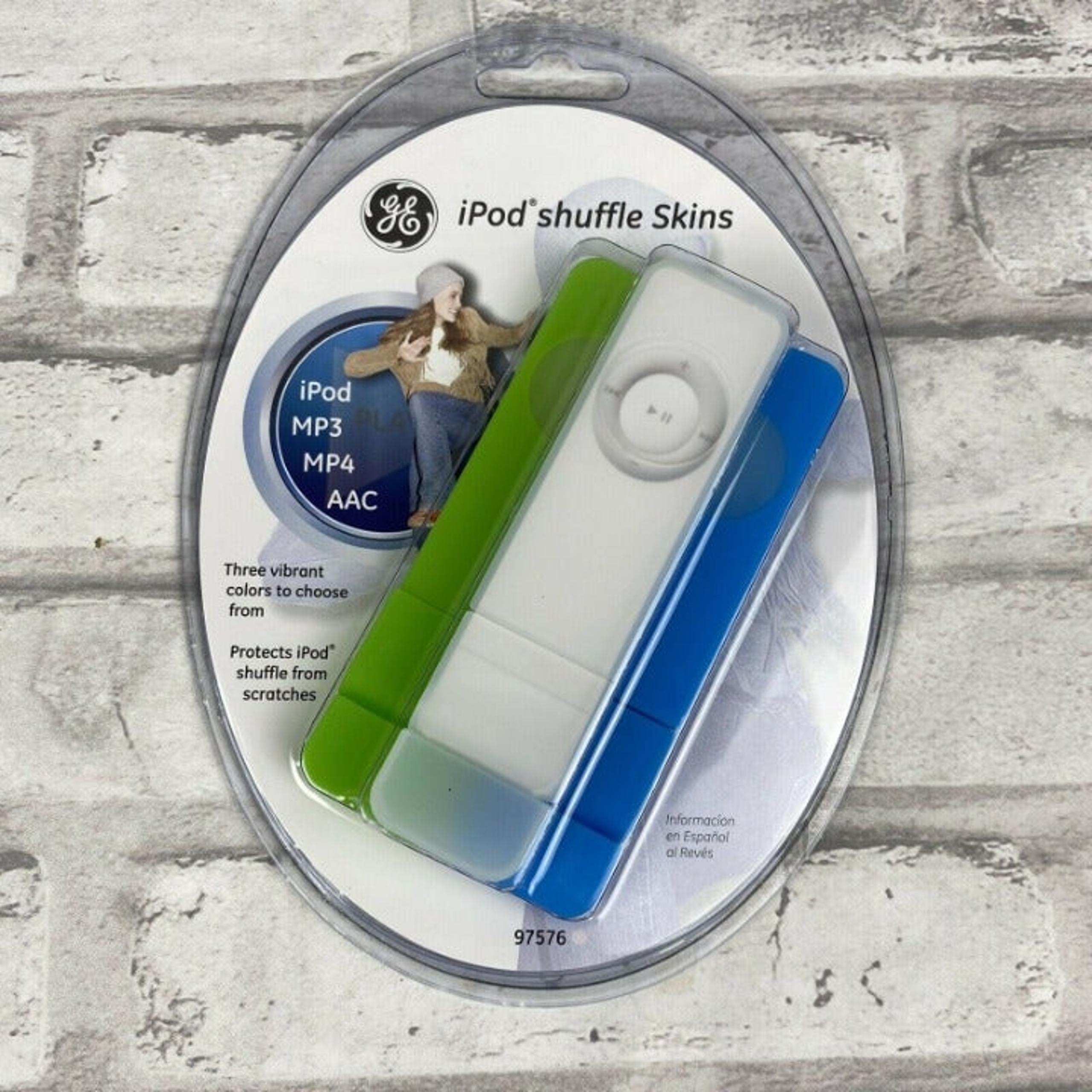 GE iPod Shuffle Skins New Pkg of 3