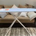 New Freestanding Ironing Board Blue Striped