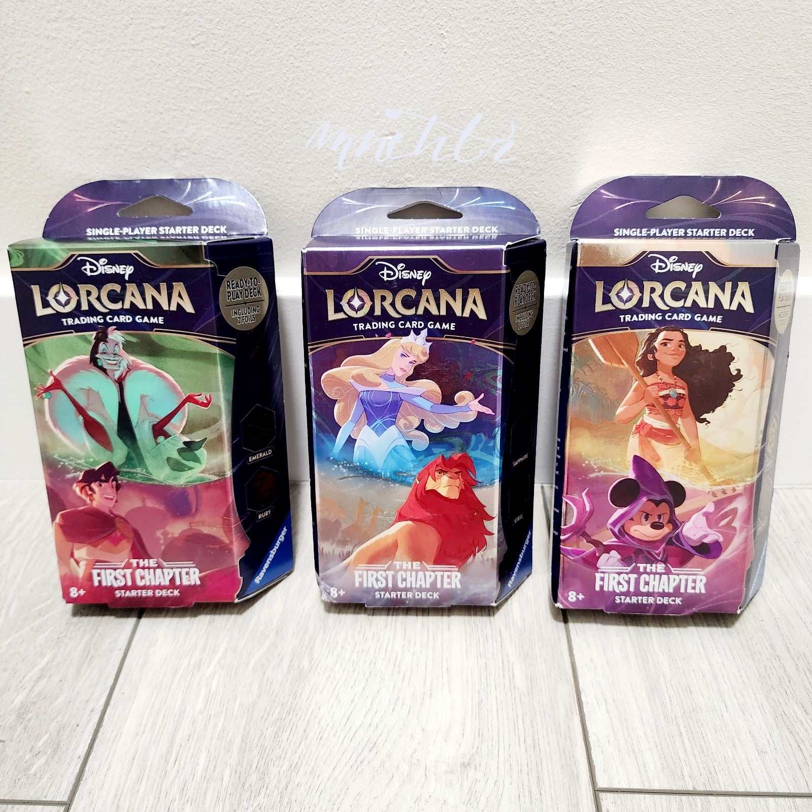 Ravensburger Disney Lorcana: The First Chapter Starter Decks Set of 3