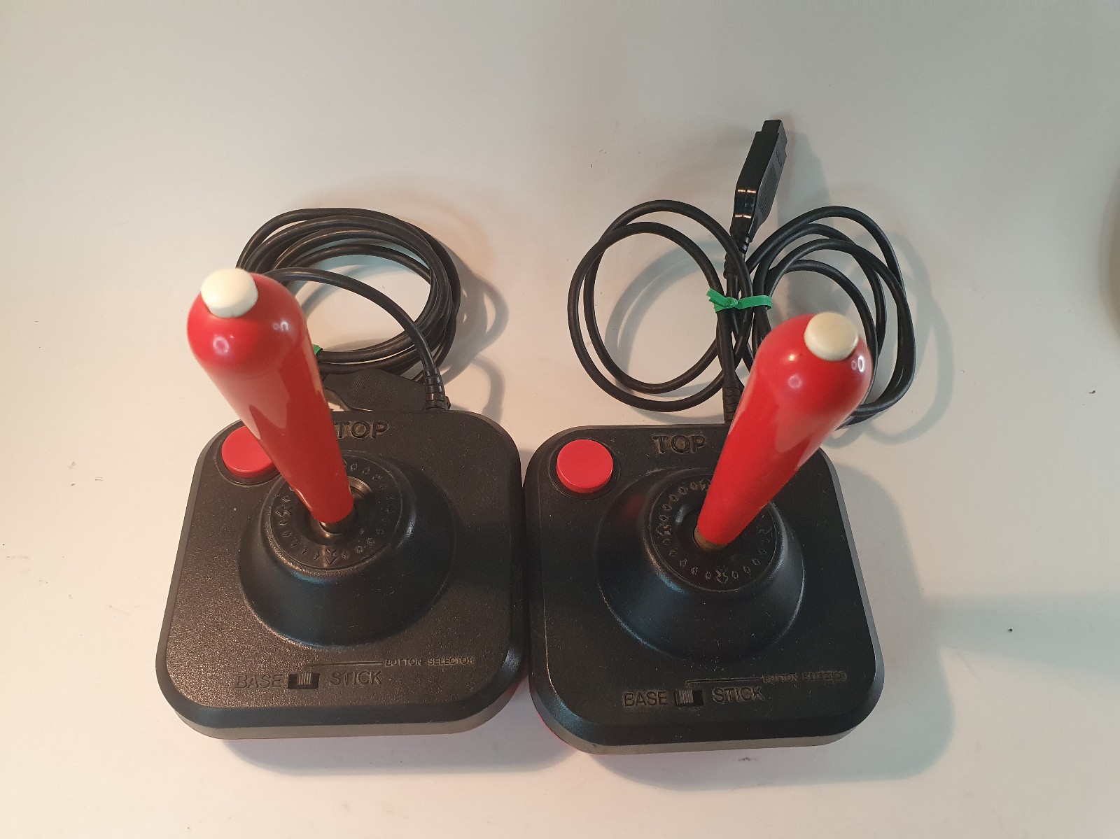 Pair of Atari Wico Command Joystick Controllers