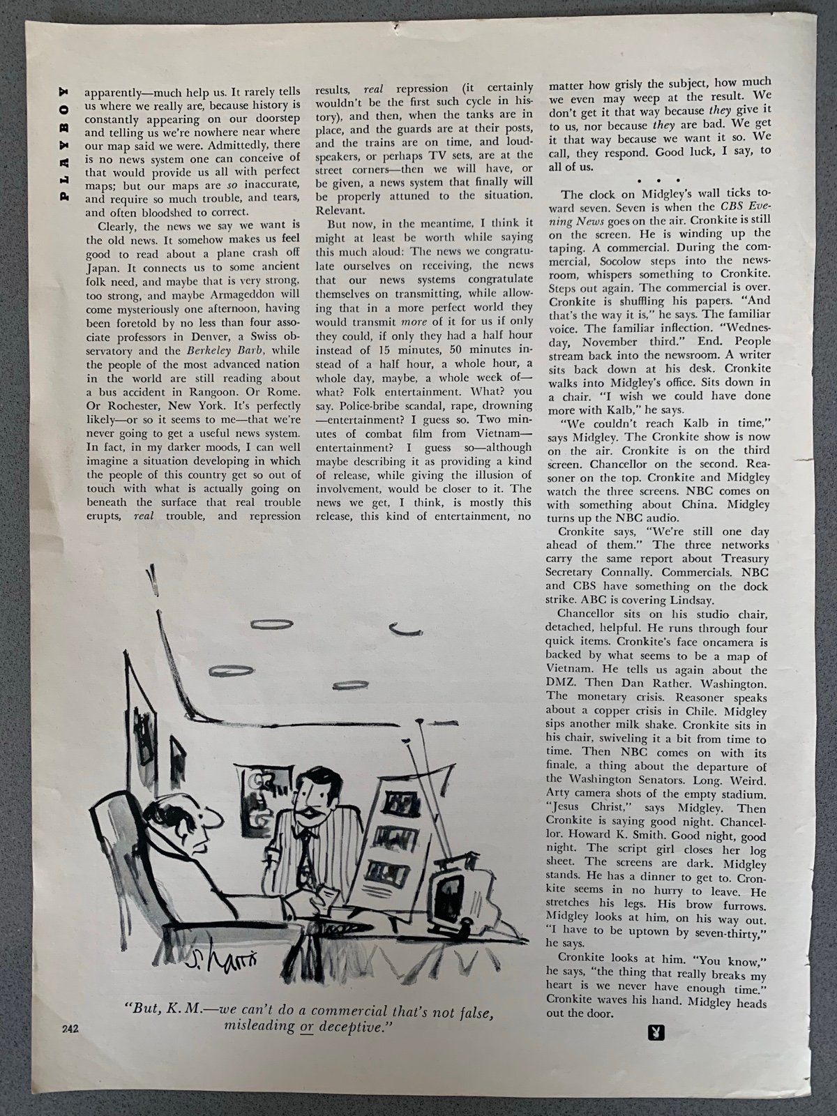 1972 Sidney harris playboy comic