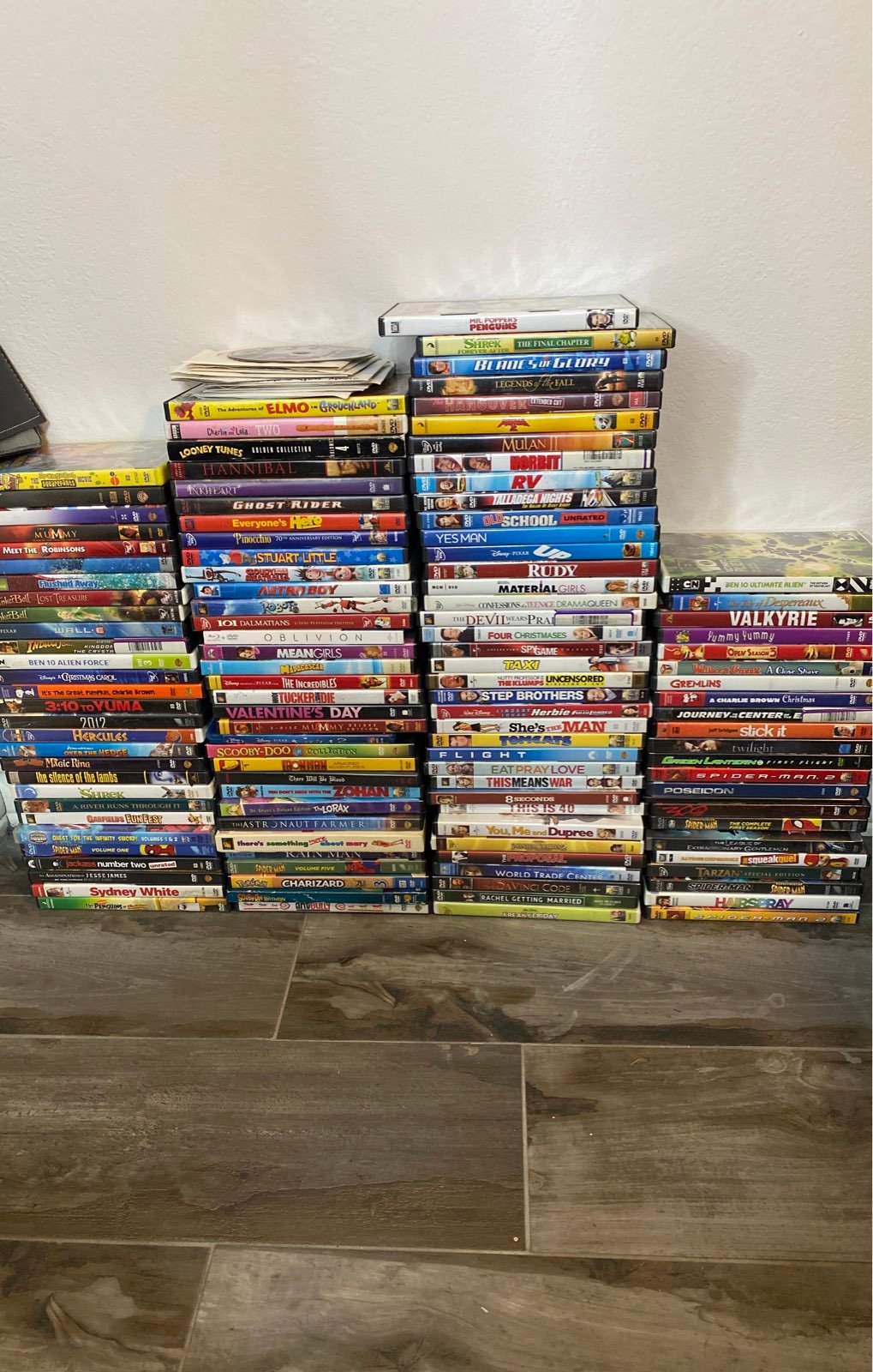 Over 100 DVDs bundle