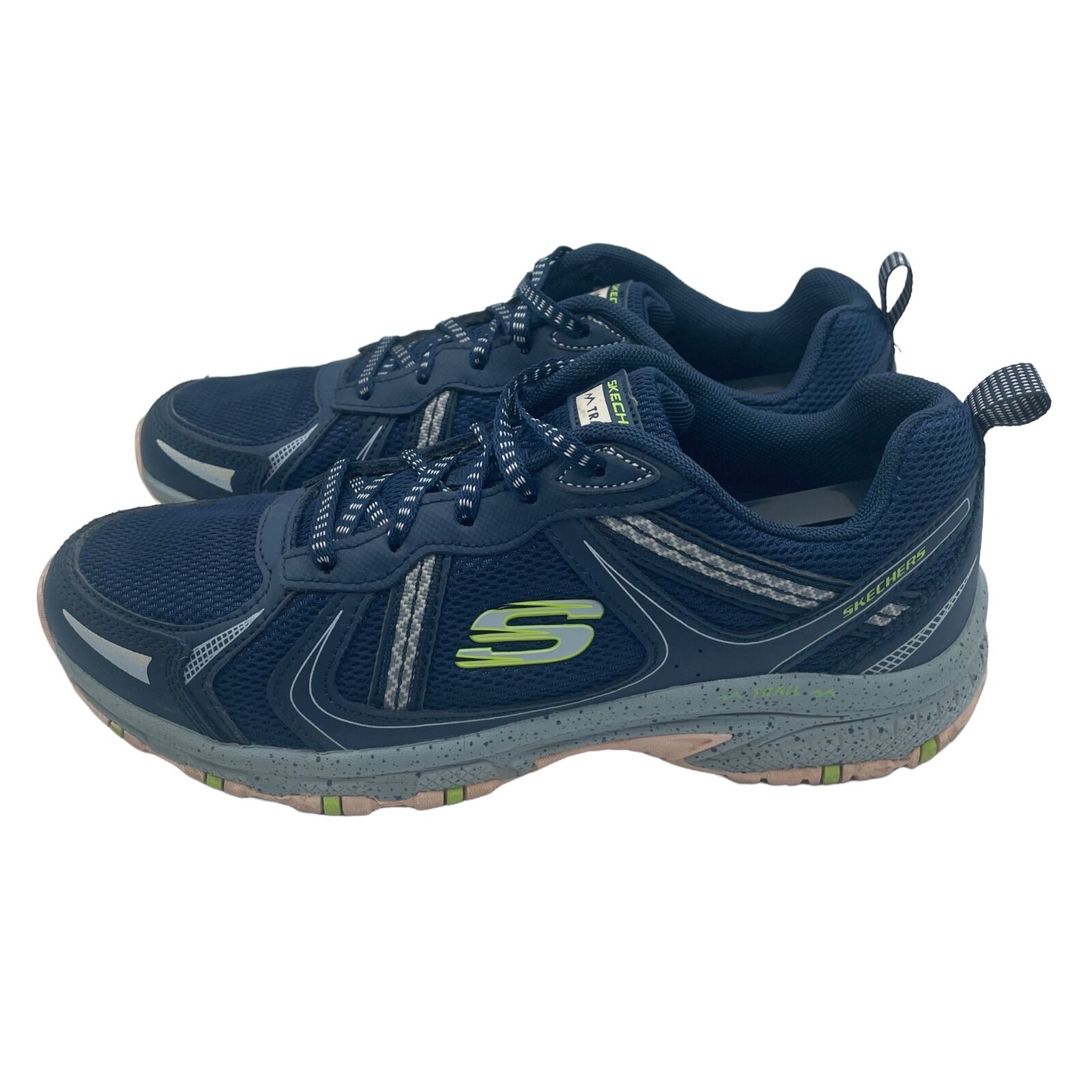 Skechers Trail Hillcrest Running Shoe Memory Foam Blue Womens Size 8