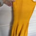 Michael Kors One Shoulder Dress Mustard Yellow Sz. Small fit & flare