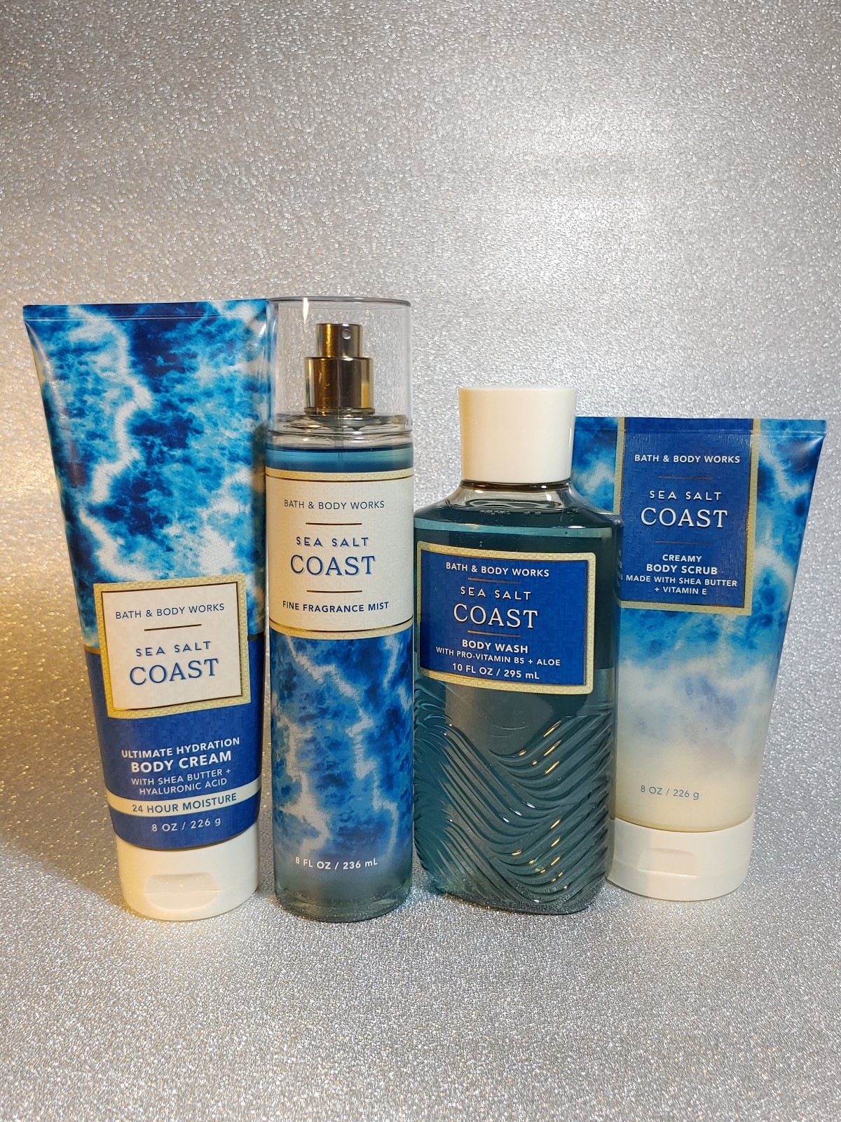Bath & Body Works Sea Salt Coast 4 Piece Set.