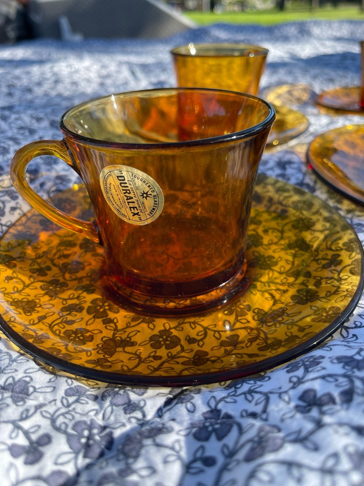 DURALEX cup and saucers