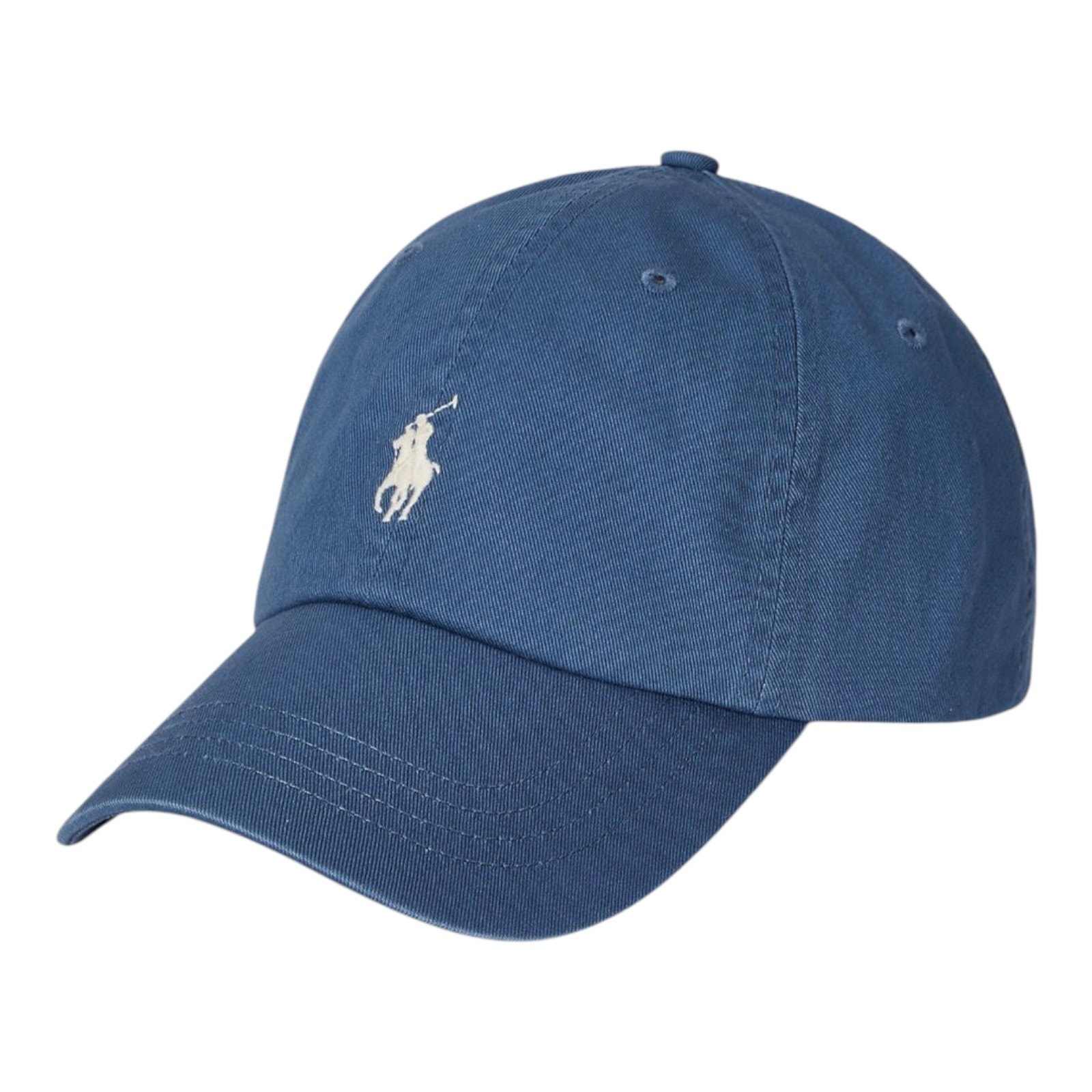 Polo Ralph Lauren Men's OS Cotton Chino Adjustable Baseball Cap Earth Blue
