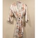 Flora Nikrooz White Floral Satin Robe (New)