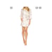 Flora Nikrooz White Floral Satin Robe (New)