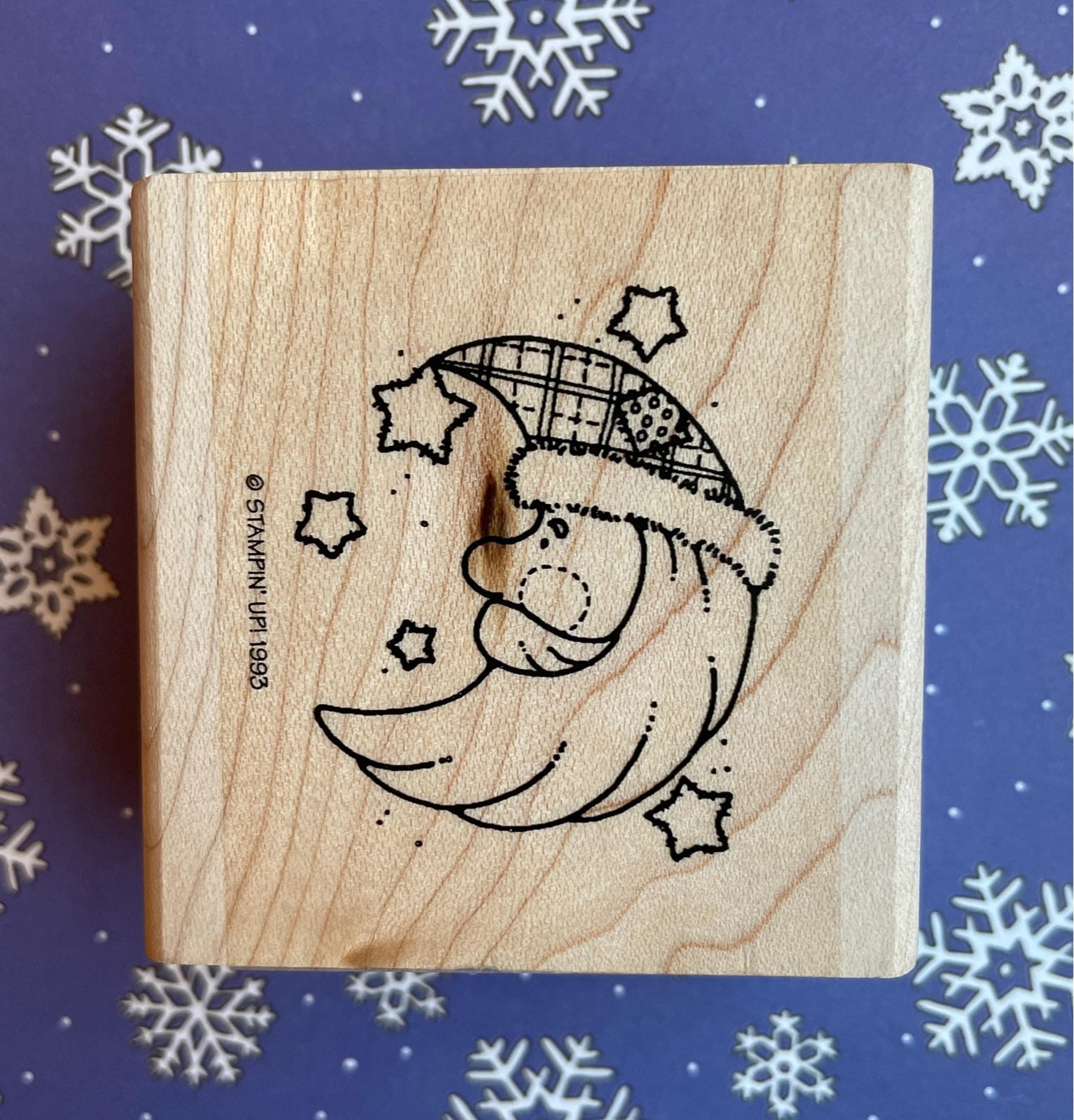 Vintage Stampin Up Santa rubberstamp
