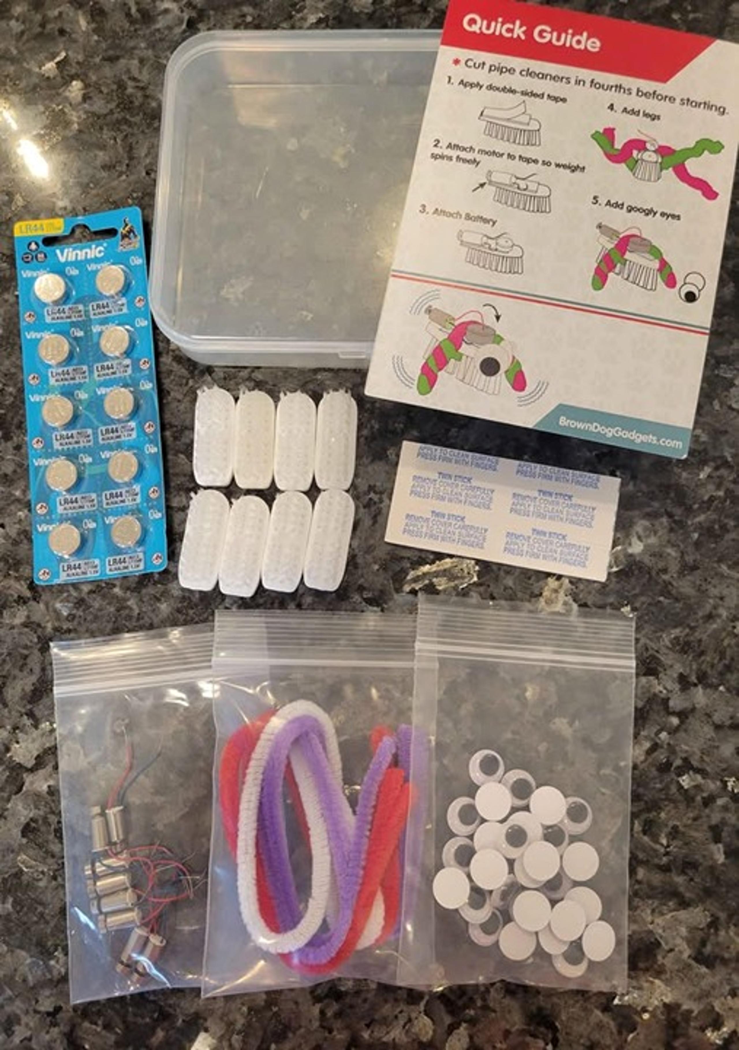 Bristle Bot Kit Science Fair Project Stem Project