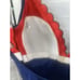 Vintage 1970 DeWeese Design Navy W/ Red Trim One Piece Swimsuit Sz 16 USA Made