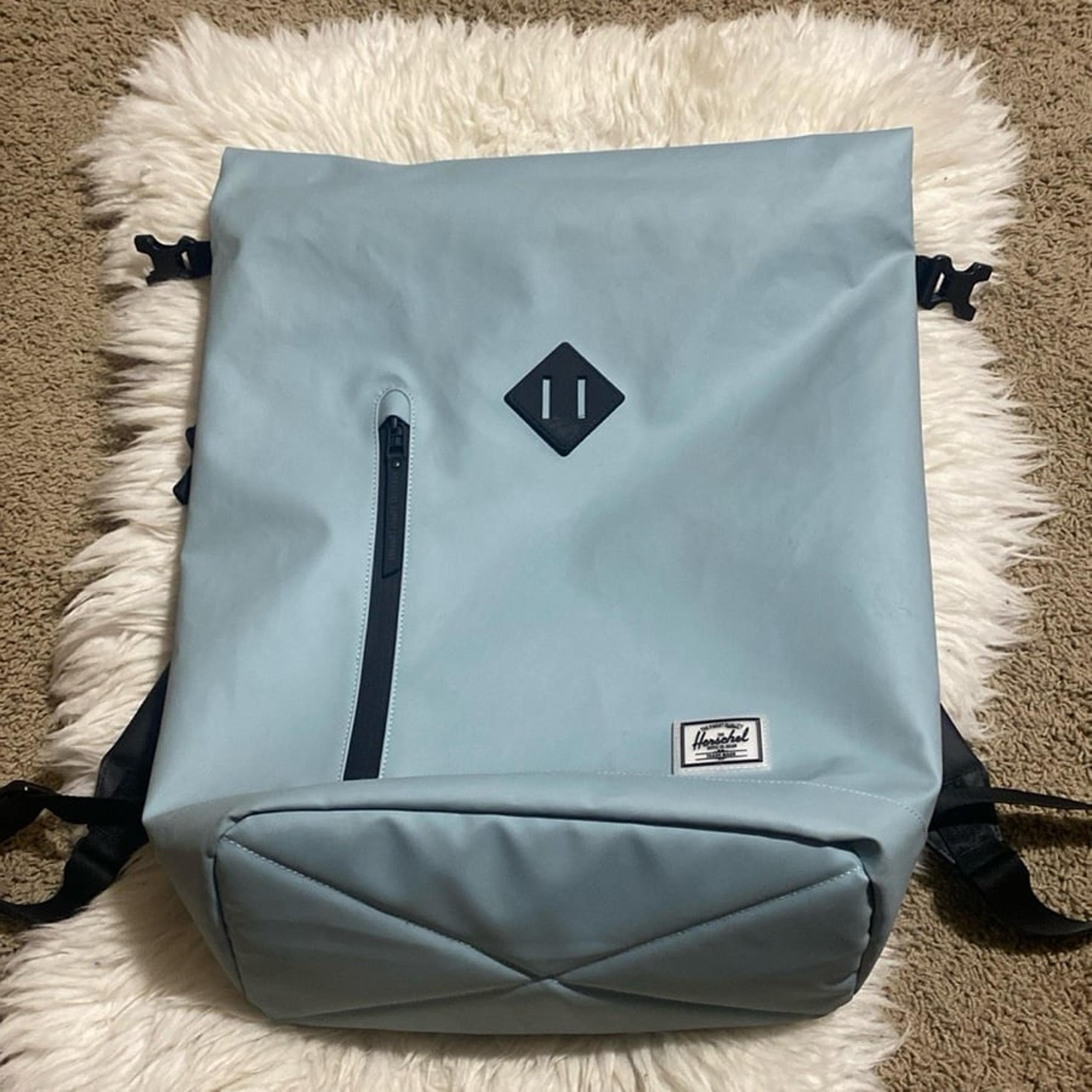 Herschel Supply Co. Roll Top Backpack | Weather Resistant - 23L Light Blue