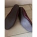 Cole Haan Ballet Flats Purple Color Quilted Suede Leather Gold Bow Size 9.5