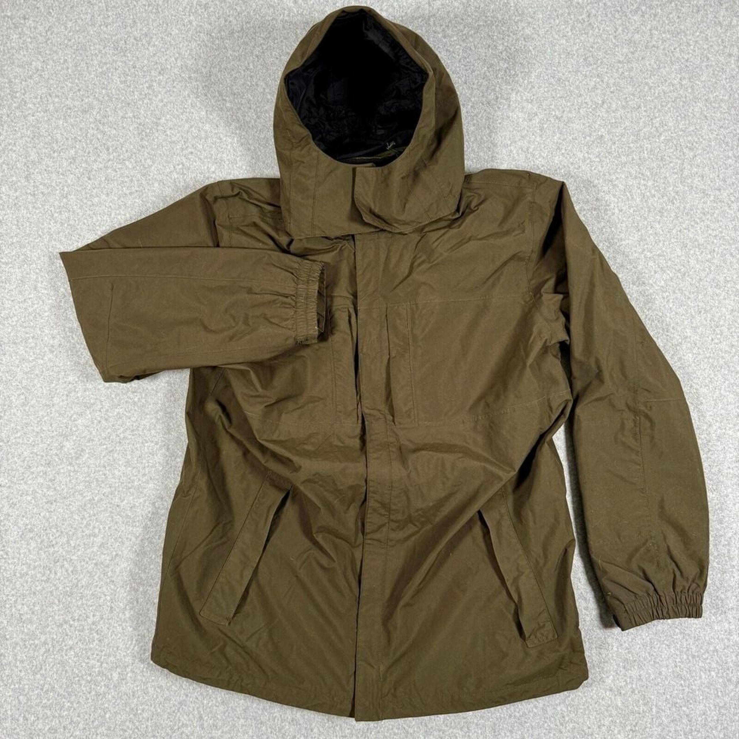 Eddie Bauer Jacket Men's Large Green Weatheredge Waterproof Windbreaker Shell