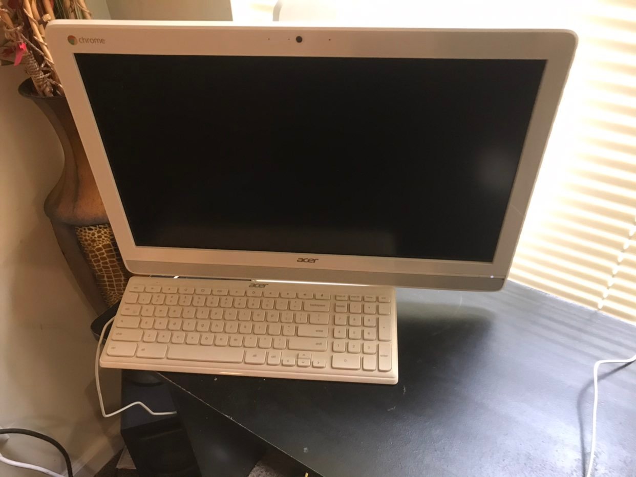 desktop computer and desktop Desk