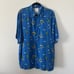 Disney Hawaiian Aloha Men's Short Sleeve Shirt Size Medium Color Blue