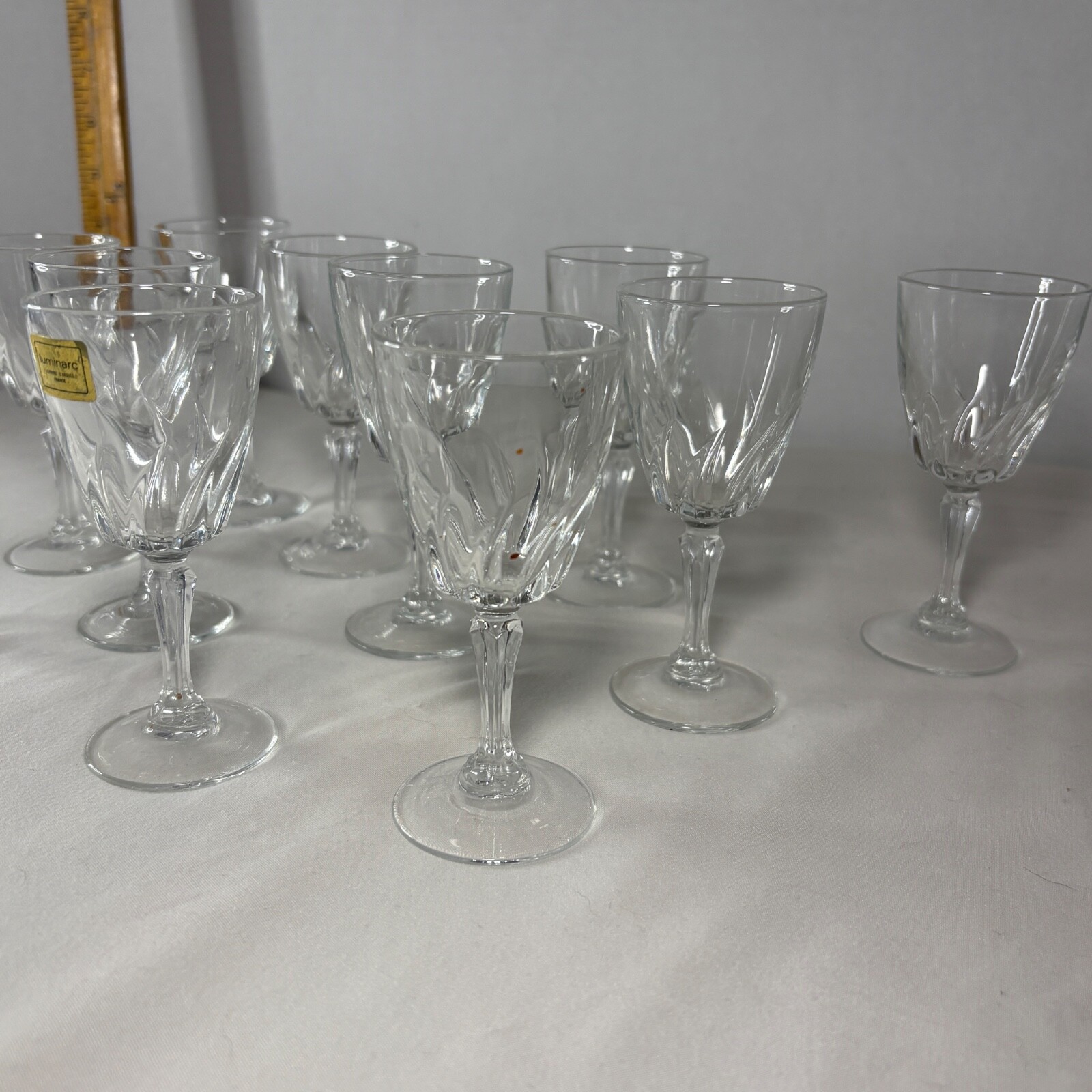 Lummarc Verrerie D'arques A Set of 11 Vintage Cordials Made In France 80s NEW