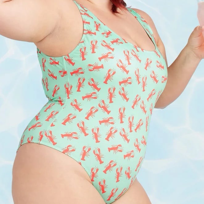 NWT MeUndies Women’s One Piece Swimsuit Lobsters XL