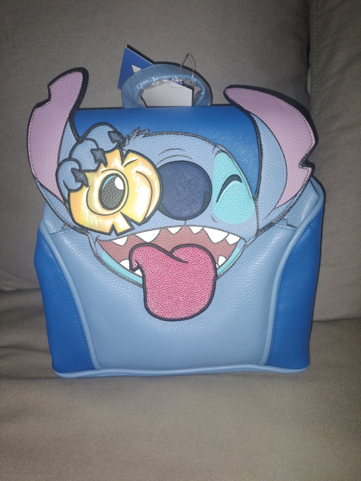 Danielle Nicole Disney Stitch Pineapple Flap Mini Backpack *