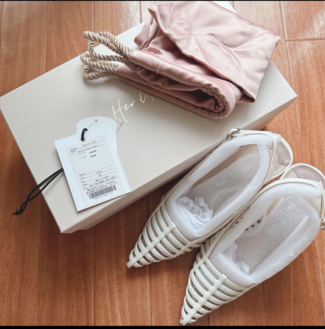 美品　Herlipto Becca Slingback Sandals 36 セール】Becca Slingback Sandals（サンダル）｜Her lip to