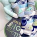 Twins Dinosaurs Diaper Cake, Baby Shower Gift
