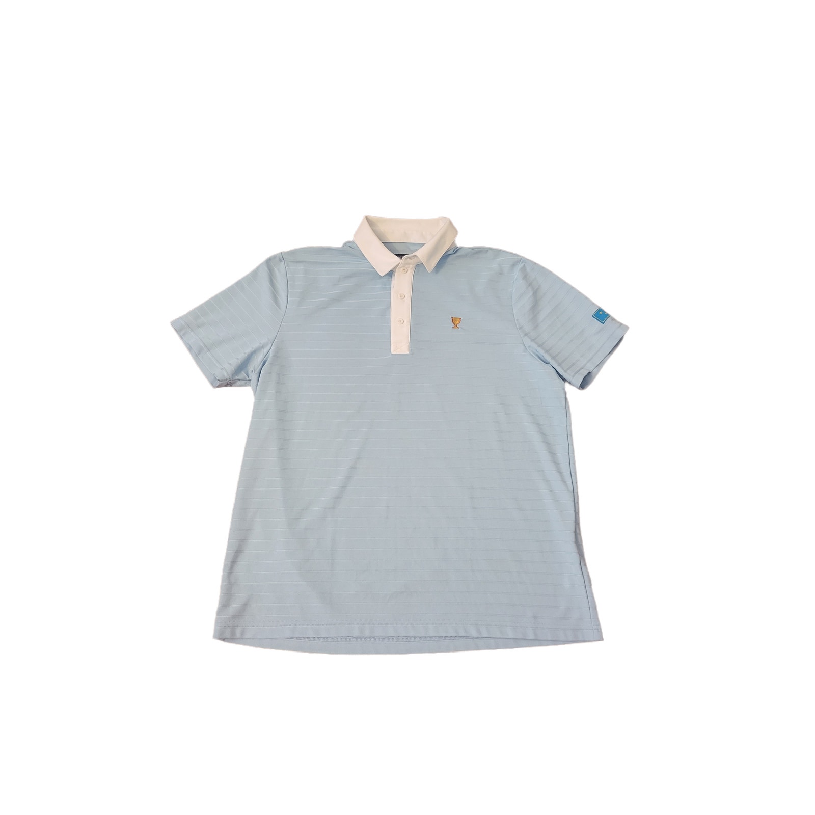 LaCoste Sport Presidents Cup Blue Mens XL Golf Polo NWOT.