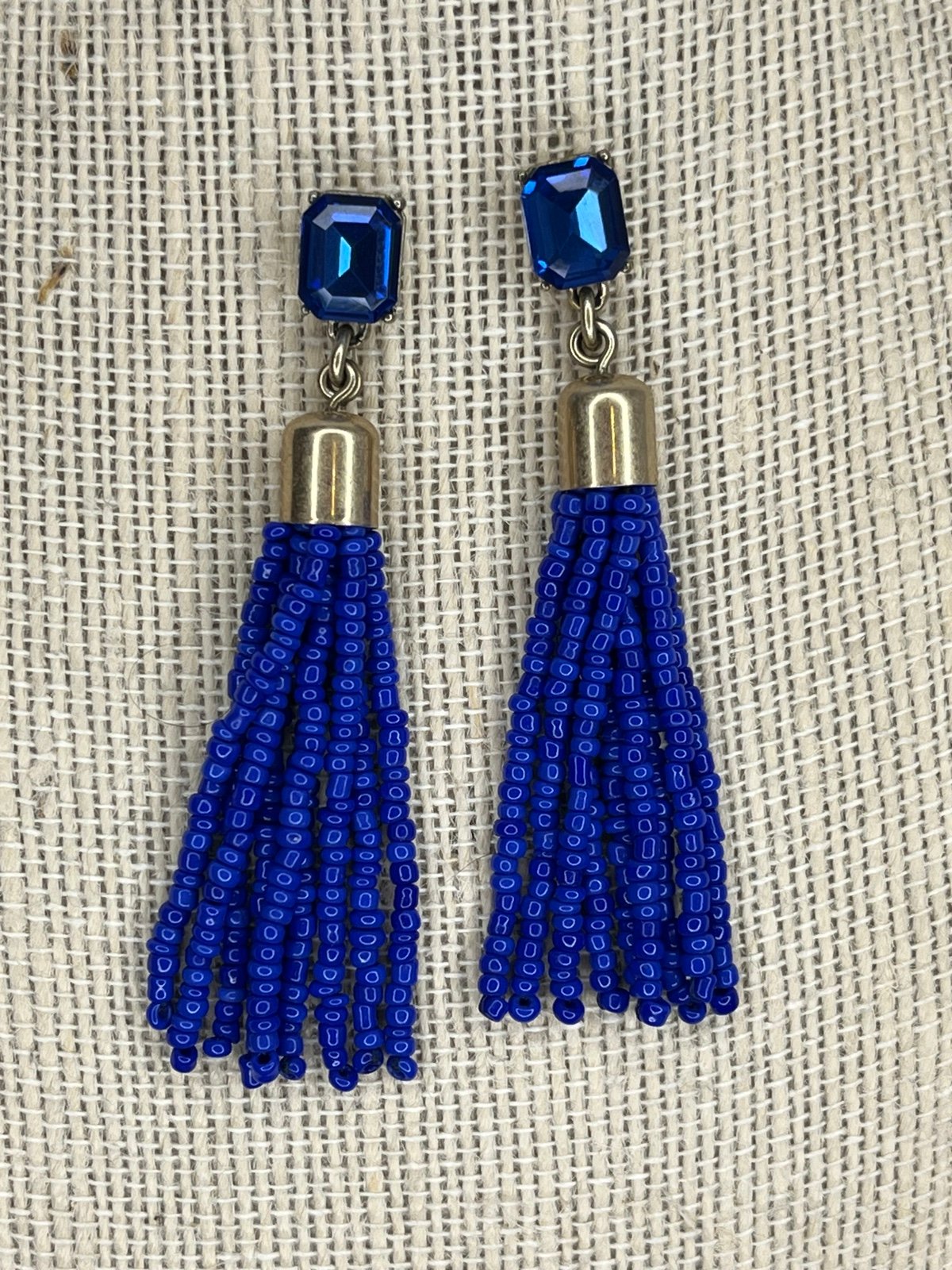 J crew blue earrings best sale