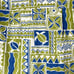 Tapa Tribal Tiki Honu Go Barefoot M/L Hawaiian Shirt Med 46 x 29 Mens Reverse US