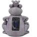 Solar Garden Statue, Resin Frog Ornament with Succulent and 4 LED Lights