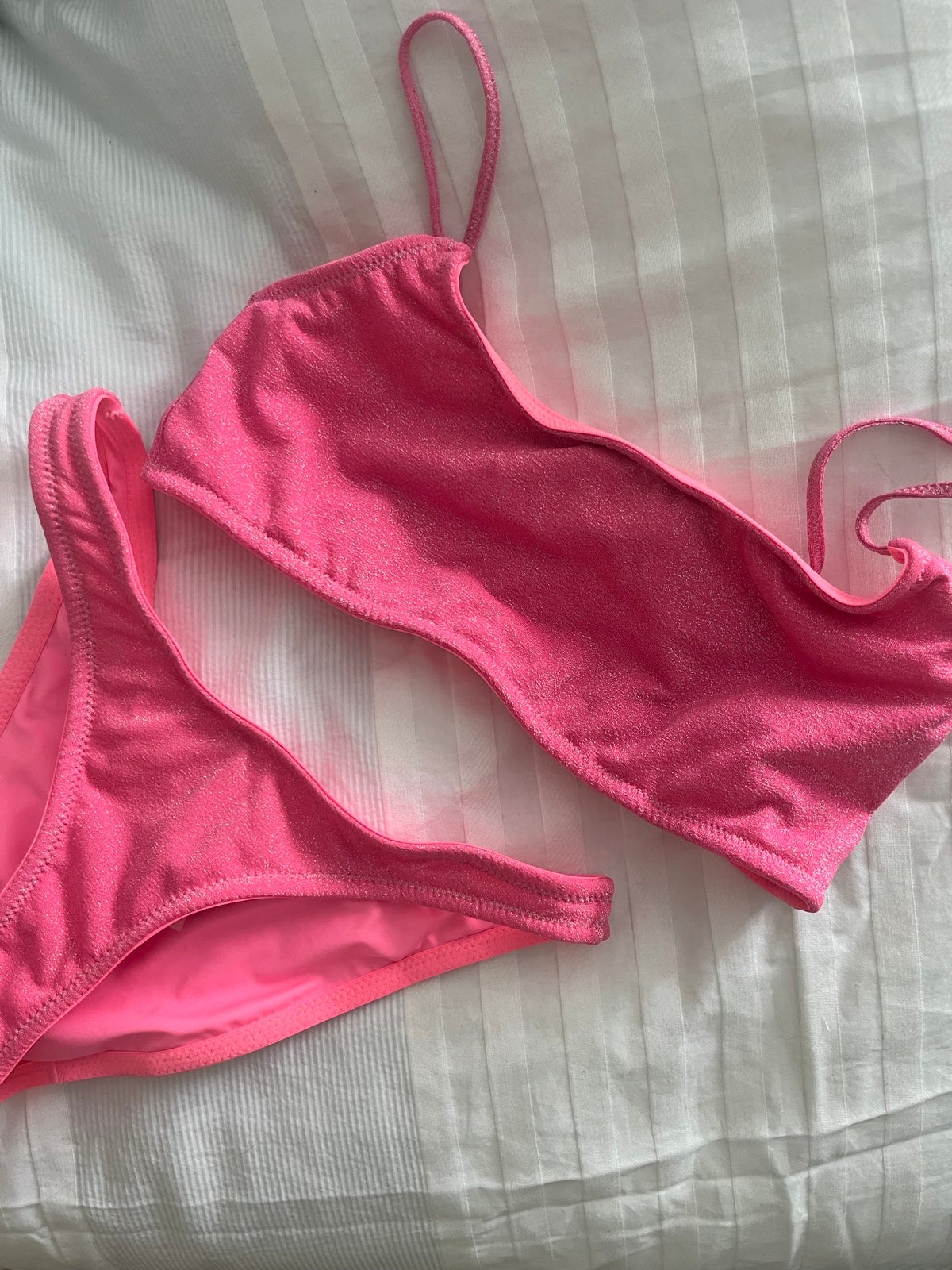 pink triangl swimsuit