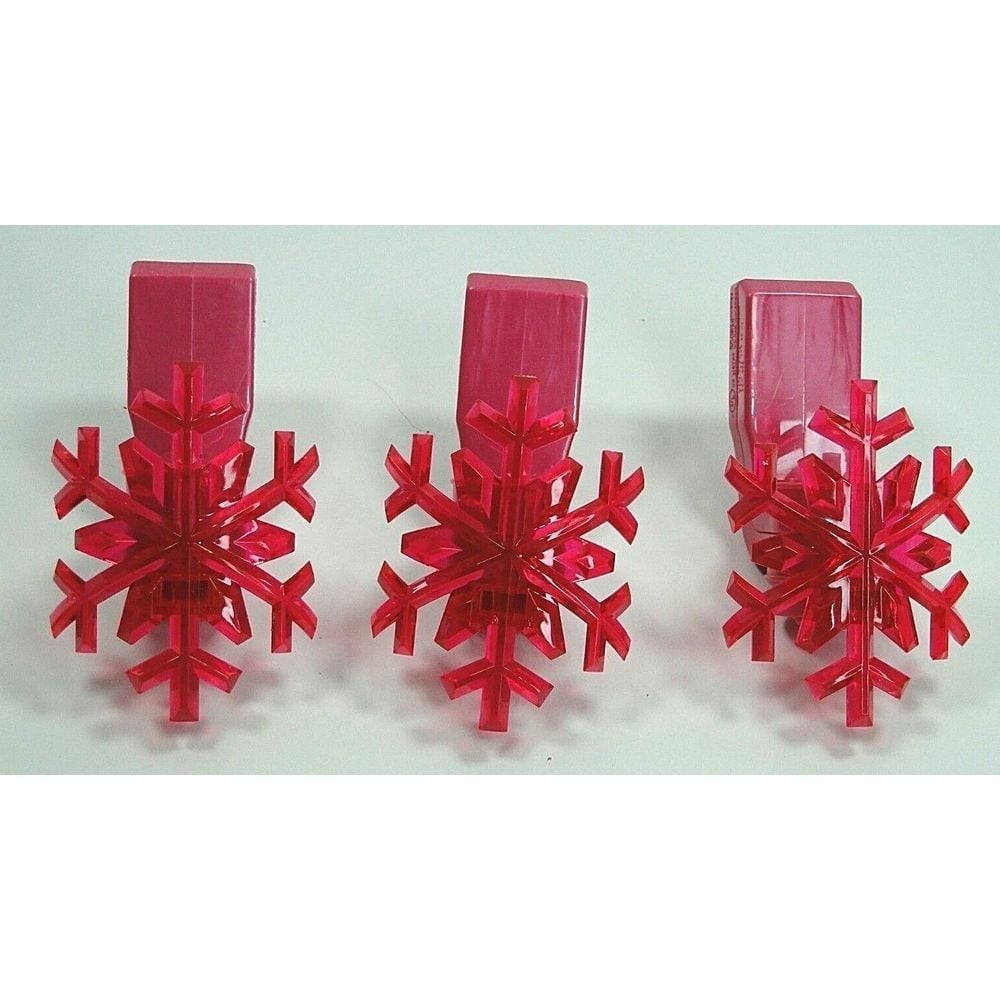 Bath & Body Works Set Of 2 Limited Edition Pink Snowflake Wallflower PLUG-IN
