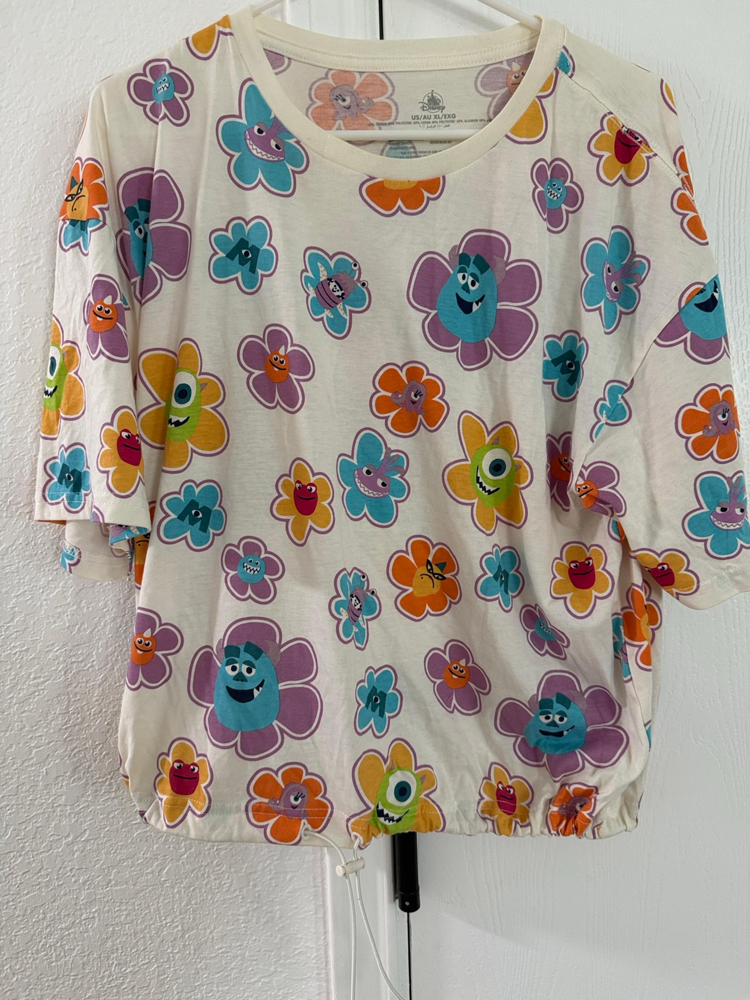 Monsters Inc Floral Crop Top