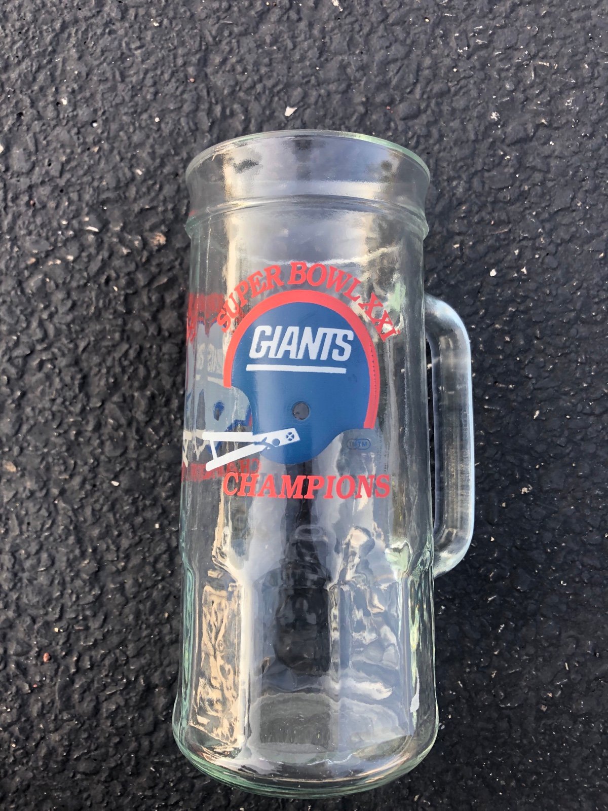 New York Giants Super Bowl beer mug