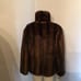 Women Wilson faux fur / black leather reversible winter coat size small