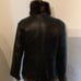 Women Wilson faux fur / black leather reversible winter coat size small