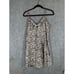 VICTORIAS SECRET SLIP DRESS WOMEN M Satin Y2K COQUETTE BABYDOLL ANIMAL Print