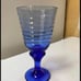 Assorted Vintage Cobalt Blue Beehive Sirius Ribbed water/Ice Tea Glasses (Medite
