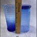 Assorted Vintage Cobalt Blue Beehive Sirius Ribbed water/Ice Tea Glasses (Medite